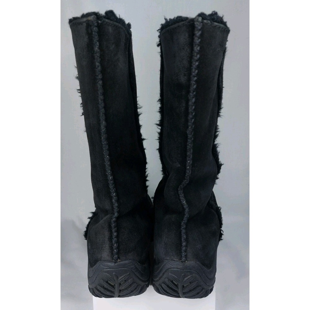 Patagonia Lugano 11" Shaft Boot Wms Size 9 Black Suede Waterproof Polar Tec - Picture 7 of 11